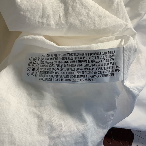 English Factory White Babydoll Dress Ruffled Edge Castlecore Rococo Revival - Picture 7 of 7